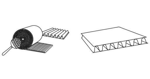 Vlnitá lepenka FEFCO 0100 Vlnitá lepenka FEFCO 0100