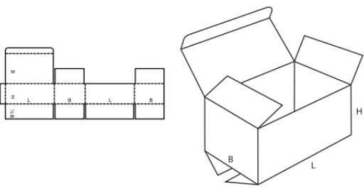 Skládaná krabice 0212 Skládaná krabice 0212