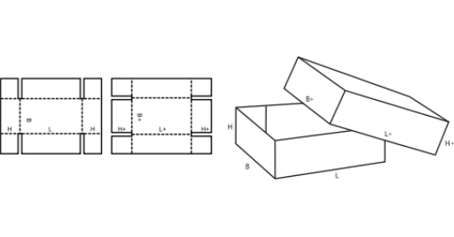 Krabice s víkem 0301 Krabice s víkem 0301