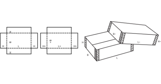Krabice s víkem 0302 Krabice s víkem 0302