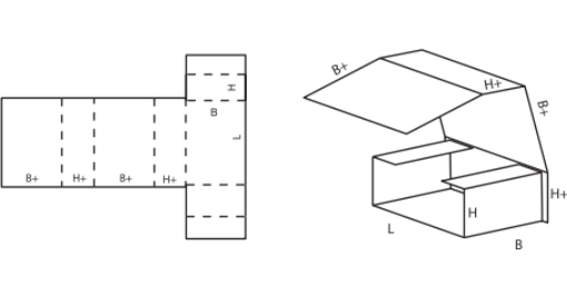 Křížový obal FEFCO 0400 Křížový obal FEFCO 0400