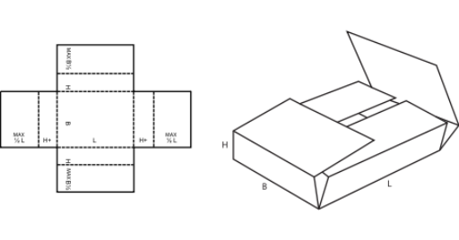 Skládaná krabice FEFCO 0402 Skládaná krabice FEFCO 0402