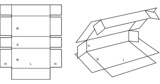 Jednodílná skládaná krabice FEFCO 0410 Jednodílná skládaná krabice FEFCO 0410
