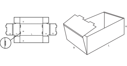 Paletka FEFCO 0422 Paletka FEFCO 0422