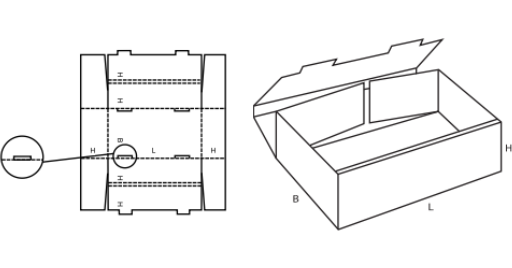 Paletka FEFCO 0423 Paletka FEFCO 0423