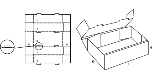 Paletka FEFCO 0424 Paletka FEFCO 0424