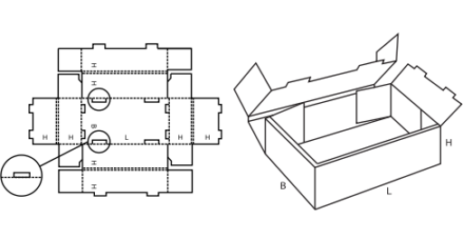 Paletka FEFCO 0425 Paletka FEFCO 0425
