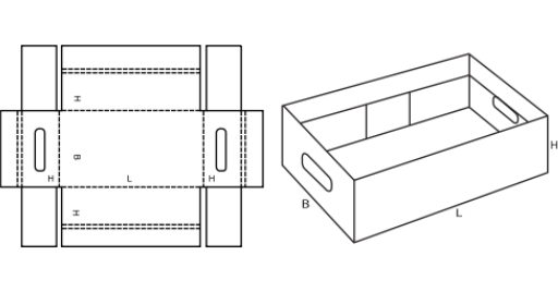 Paletka FEFCO 0430 Paletka FEFCO 0430