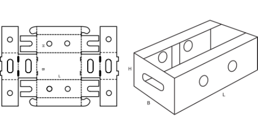 Paletka FEFCO 0432 Paletka FEFCO 0432