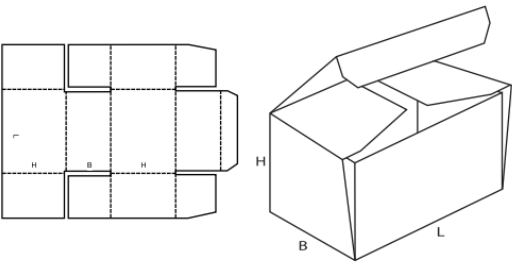 Krabice s víkem FEFCO 0443 Krabice s víkem FEFCO 0443