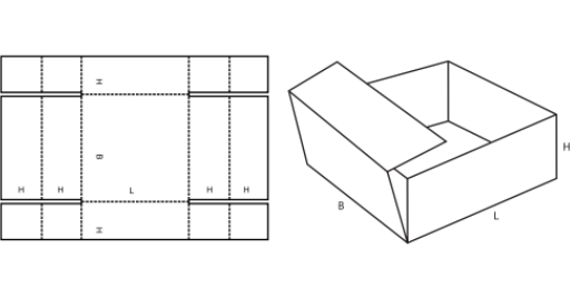 Paletka FEFCO 0454 Paletka FEFCO 0454