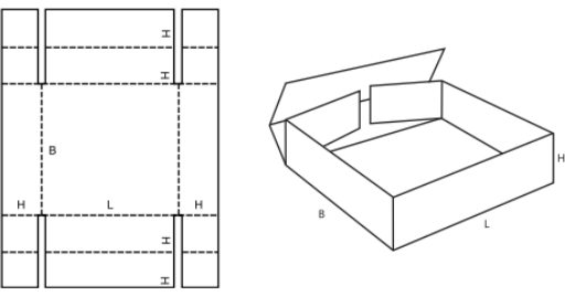 Paletka FEFCO 0455 Paletka FEFCO 0455