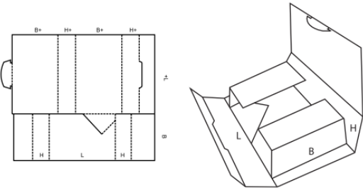 Krabice s víkem FEFCO 0473 Krabice s víkem FEFCO 0473