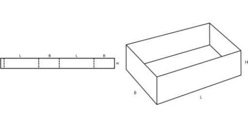 Zasouvací krabice FEFCO 0501 Zasouvací krabice FEFCO 0501