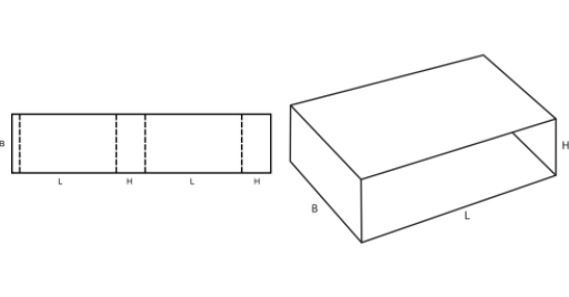 Zasouvací krabice FEFCO 0502 Zasouvací krabice FEFCO 0502