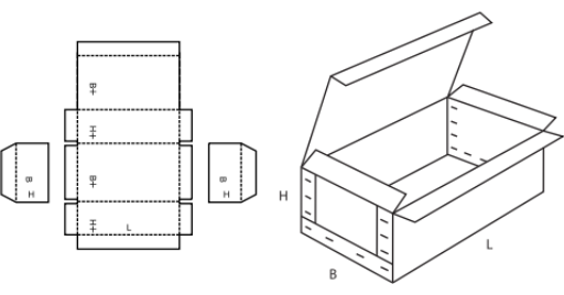 Pevná krabice FEFCO 0602 Pevná krabice FEFCO 0602