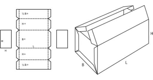 Pevná krabice FEFCO 0606 Pevná krabice FEFCO 0606