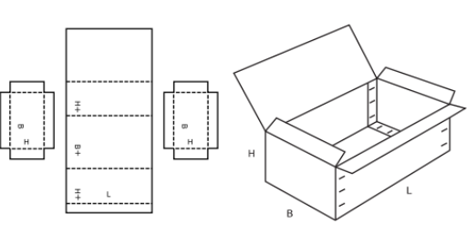 Pevná krabice FEFCO 0607 Pevná krabice FEFCO 0607