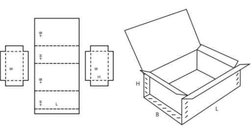 Pevná krabice FEFCO 0610 Pevná krabice FEFCO 0610