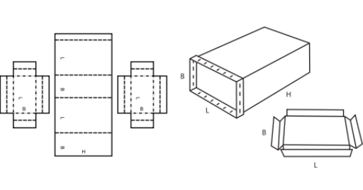 Pevná krabice FEFCO 0615 Pevná krabice FEFCO 0615