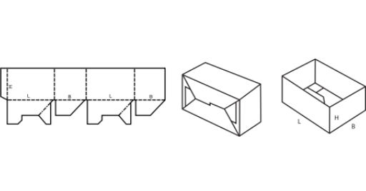 Krabice se samosvorným dnem FEFCO 0700 Krabice se samosvorným dnem FEFCO 0700