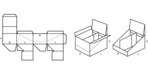 Krabice se samosvorným dnem FEFCO 0716 Krabice se samosvorným dnem FEFCO 0716