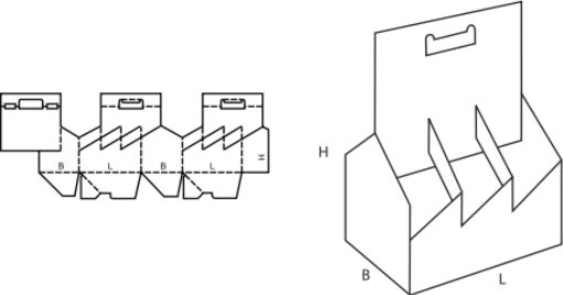 Krabice se samosvorným dnem FEFCO 0717 Krabice se samosvorným dnem FEFCO 0717