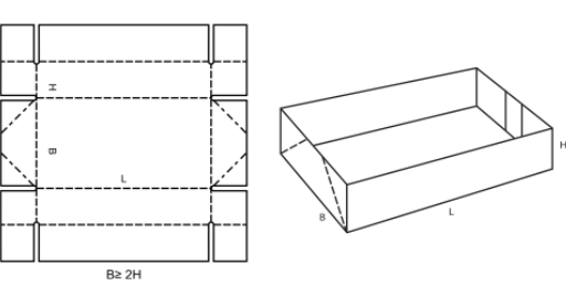 Paletka FEFCO 0718 Paletka FEFCO 0718