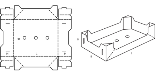 Paletka FEFCO 0771 Paletka FEFCO 0771